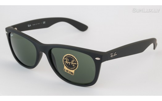 Ray-Ban New Wayfarer Classic Black Matte (RB2132 622 55mm) saules brilles